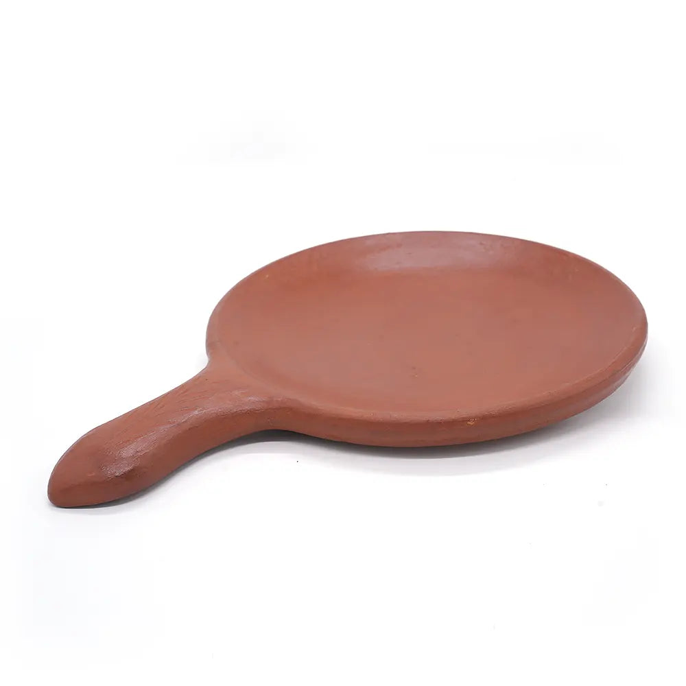 Red Roti Tawa Clay With Handle
