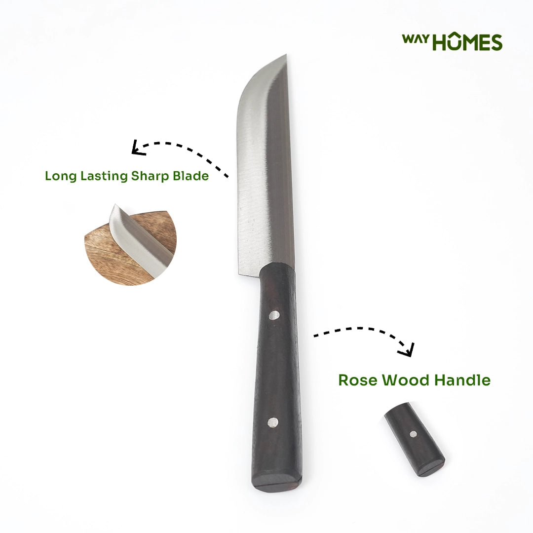 Handmade Rose wood Handle Blade Knife
