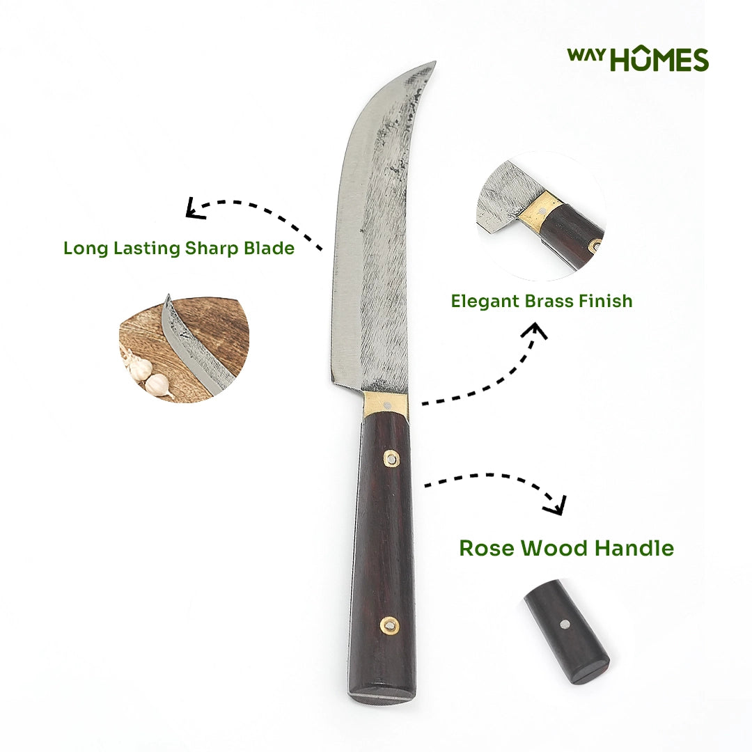 Rosewood handle Premium Alloy Steel Handmade Knife