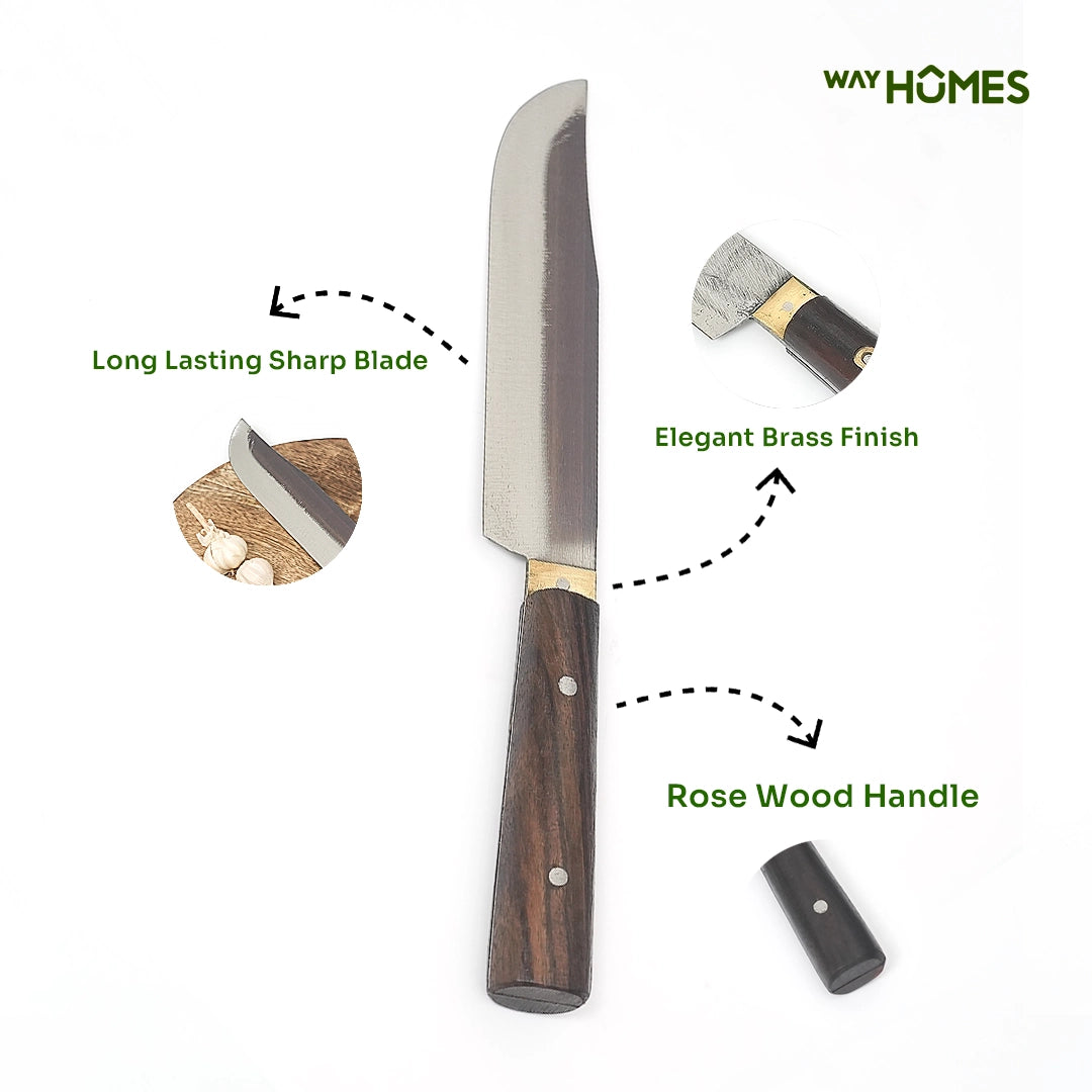 Handmade Blade Knife with Rosewood Handle