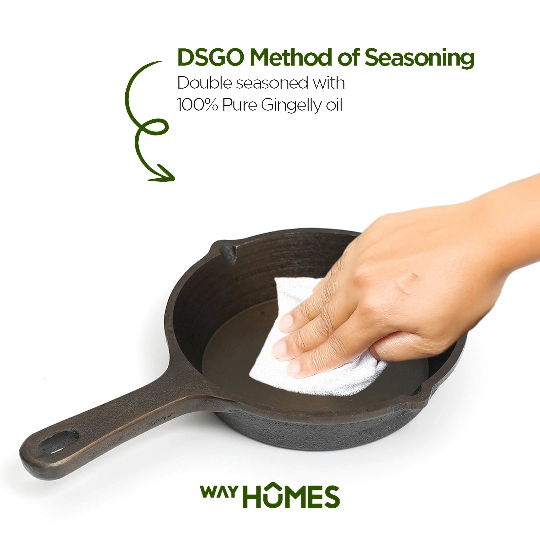 6inch Pure Seasoned Castiron Small Skillet