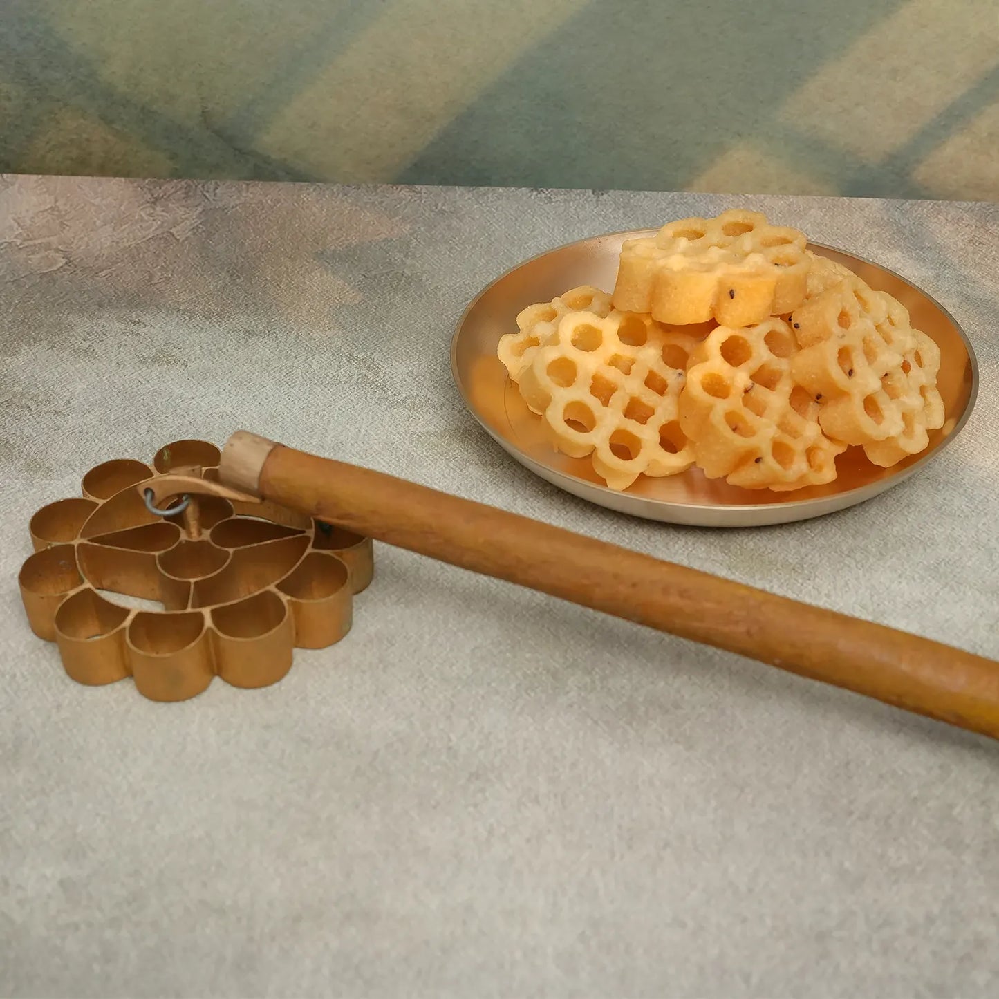 Bronze Achappam Mould