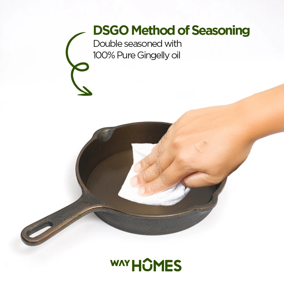 Castiron Skillet Long Handle Pre Seasoned
