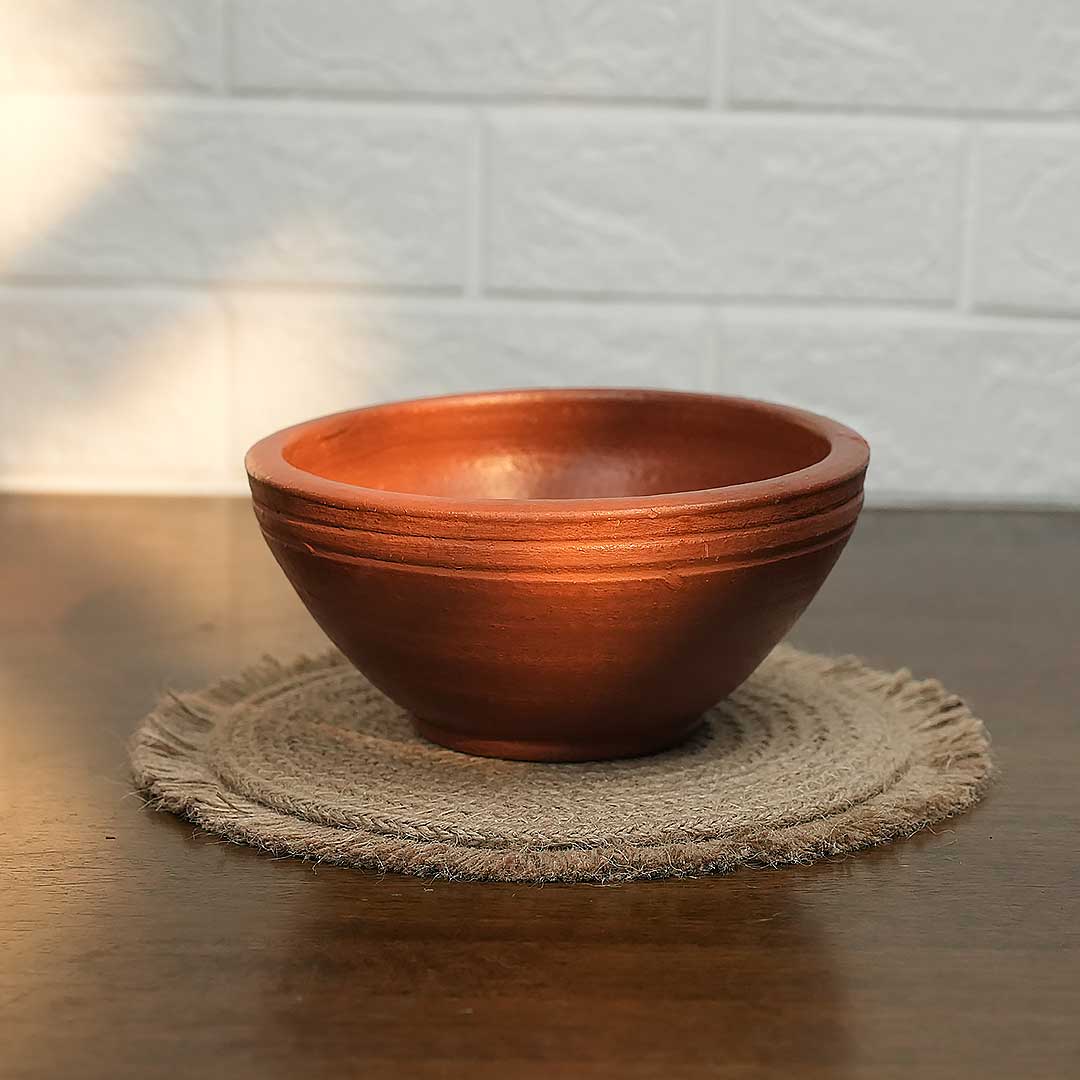 Clay Kanji Bowl Red