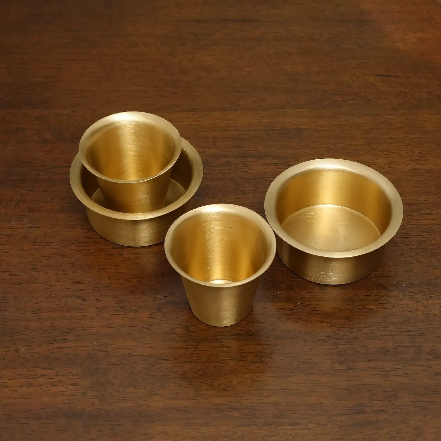 Pure Brass Filter Coffee Tumbler Dabara 1 set