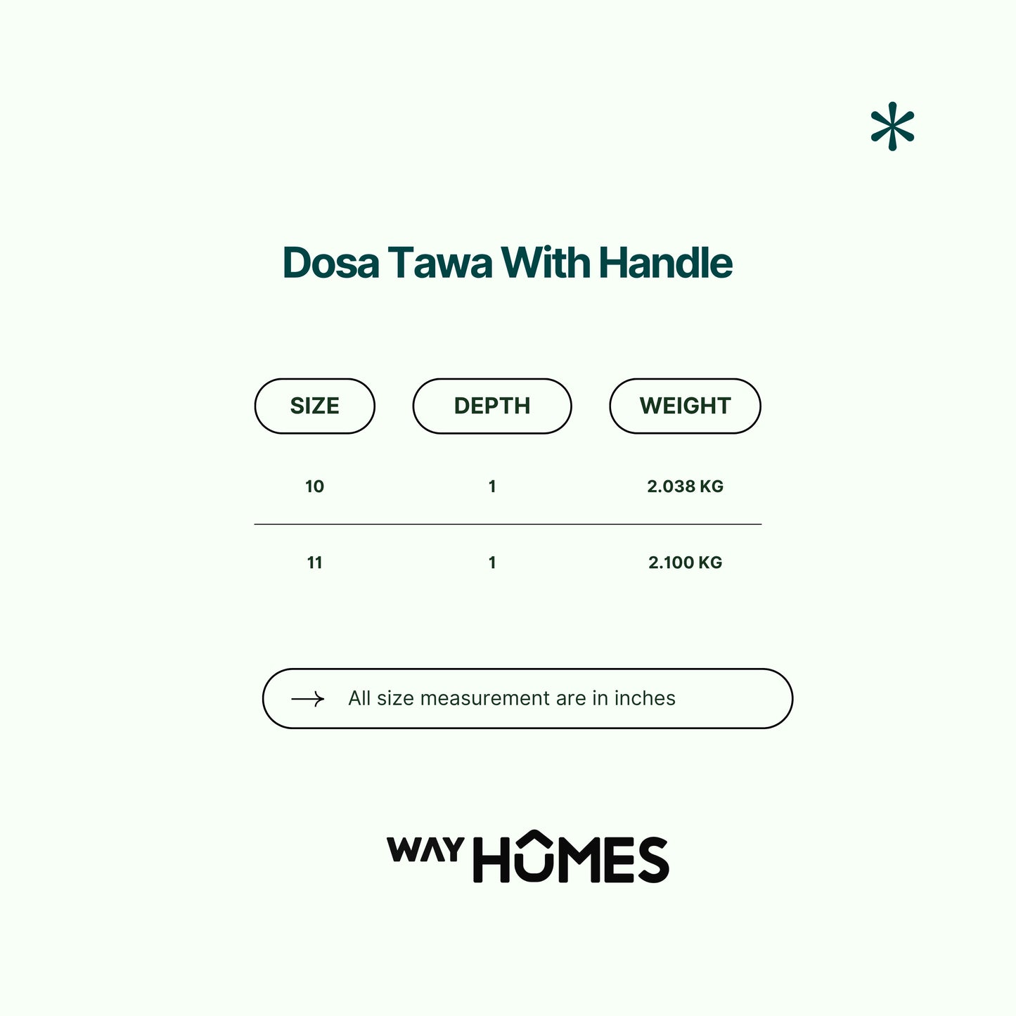 Dosa Tawa With Long Handle Pre Seasoned