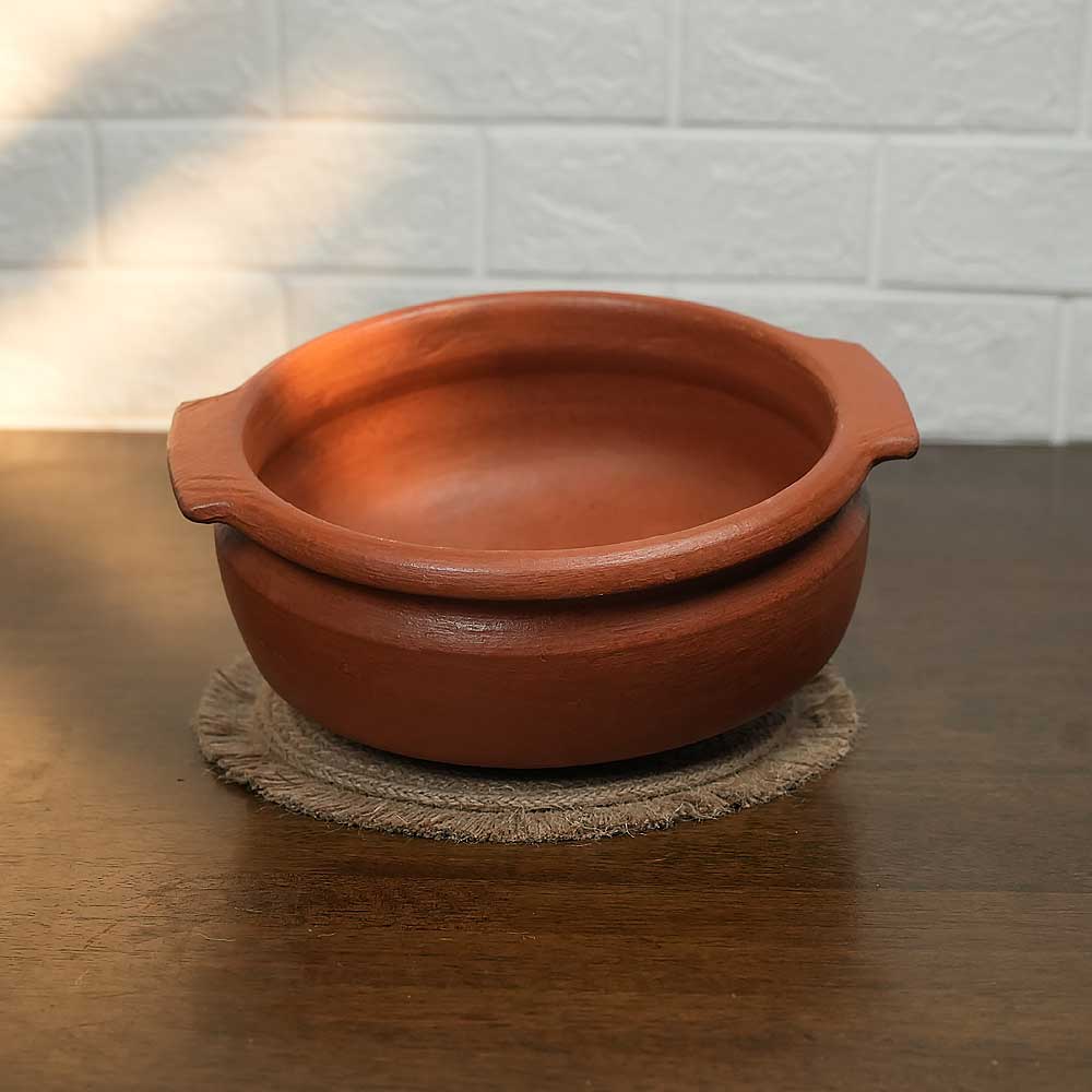 Fancy Clay Fish Curry Pot Double Handle