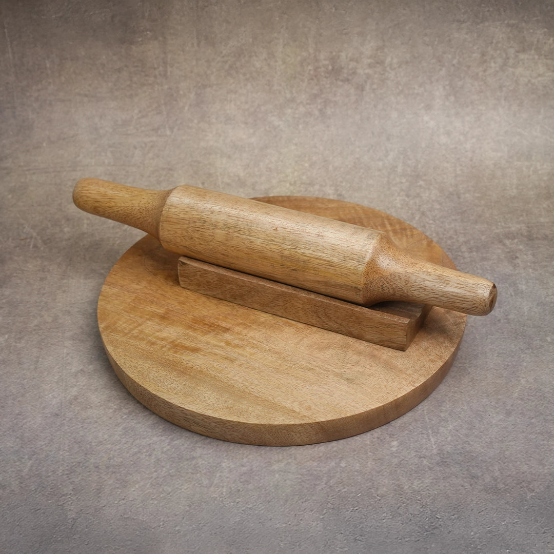 Full Single Wood Chakla Belan with Stand