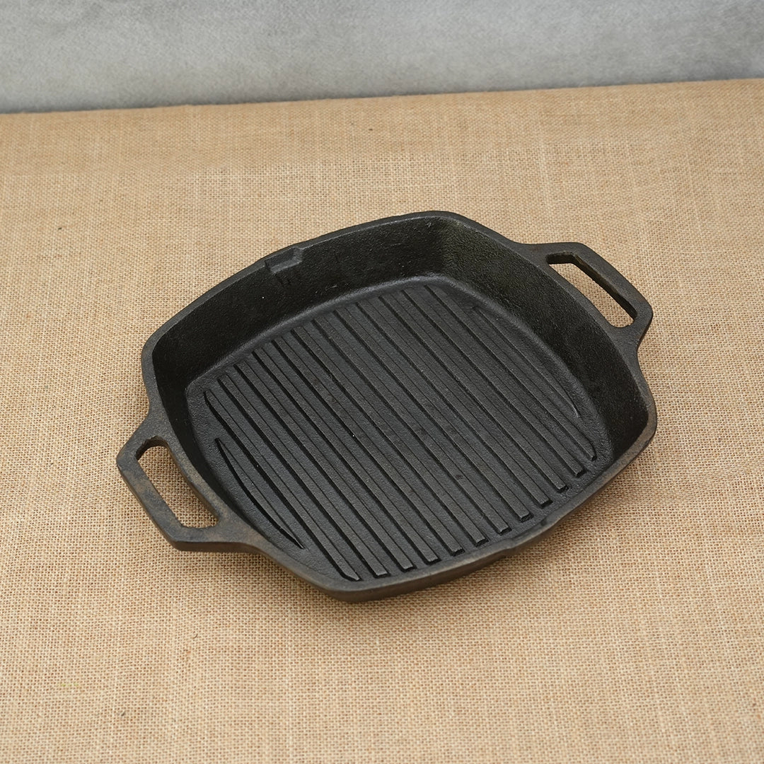 Pure Castiron Grill Pand Double Handle Pre Seasoned