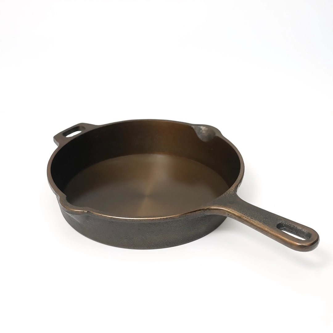 Pure castIron Combo Set - Long handl Dosa Tawa 10inch + 9.5inch Skillet + 8inch Kadai + Tadka Pan