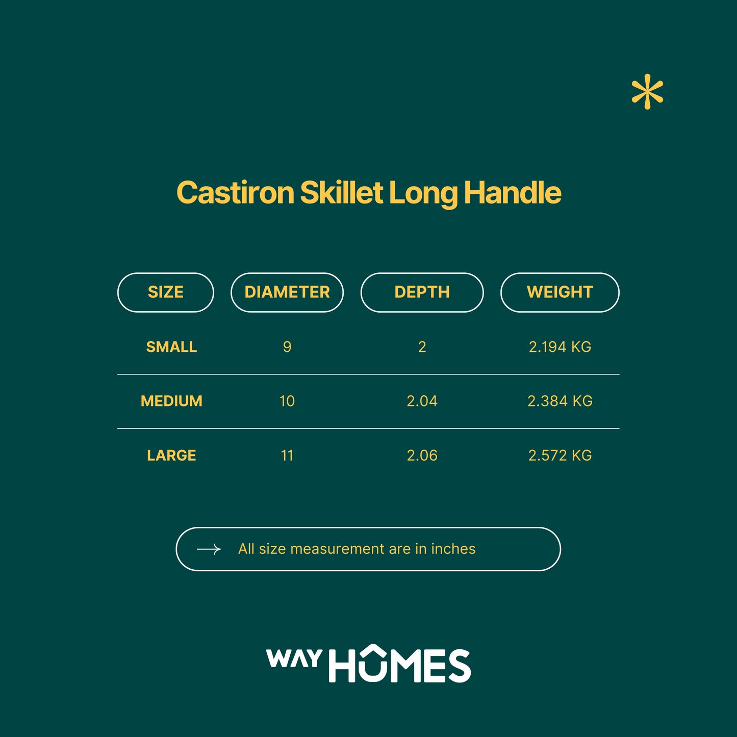 Castiron Skillet Long Handle Pre Seasoned
