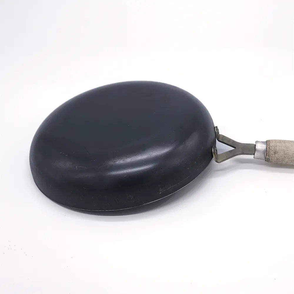 Pure Iron Fry Pan With Wooden Handle 10inch