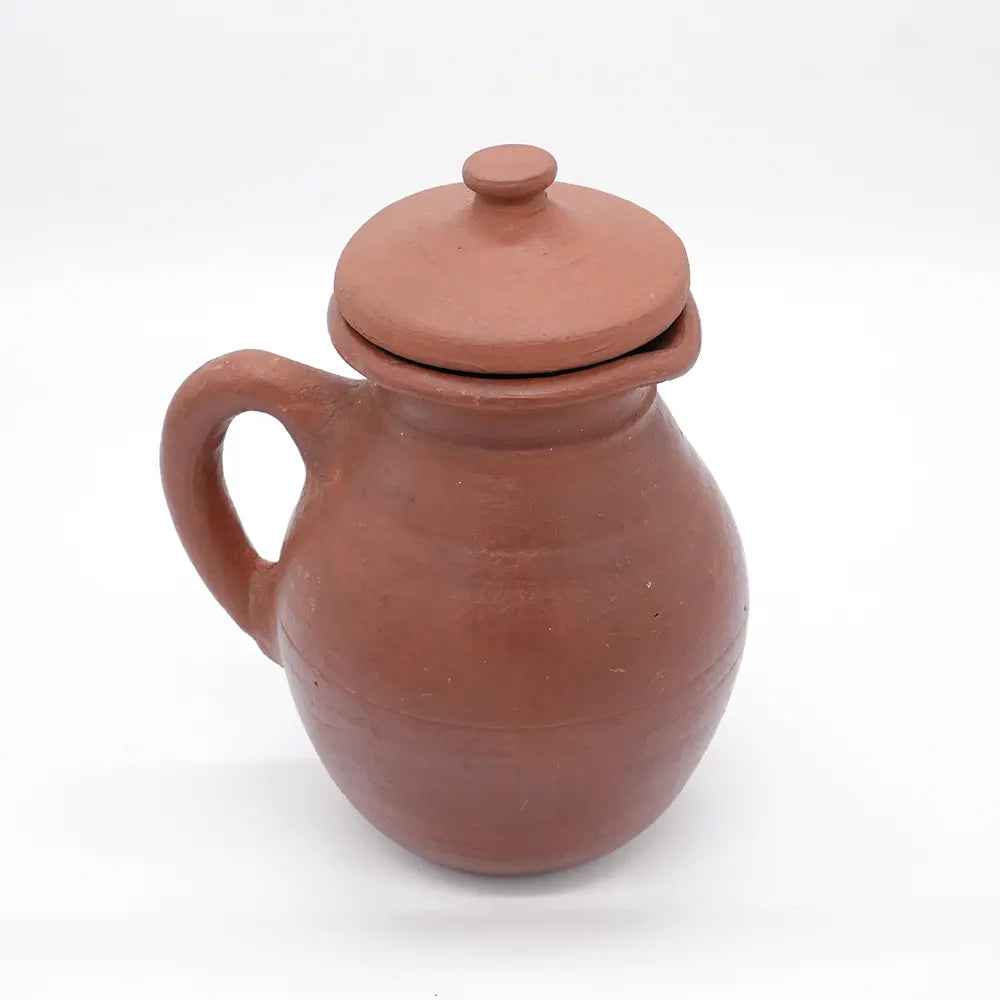 Red Clay Jug With Lid