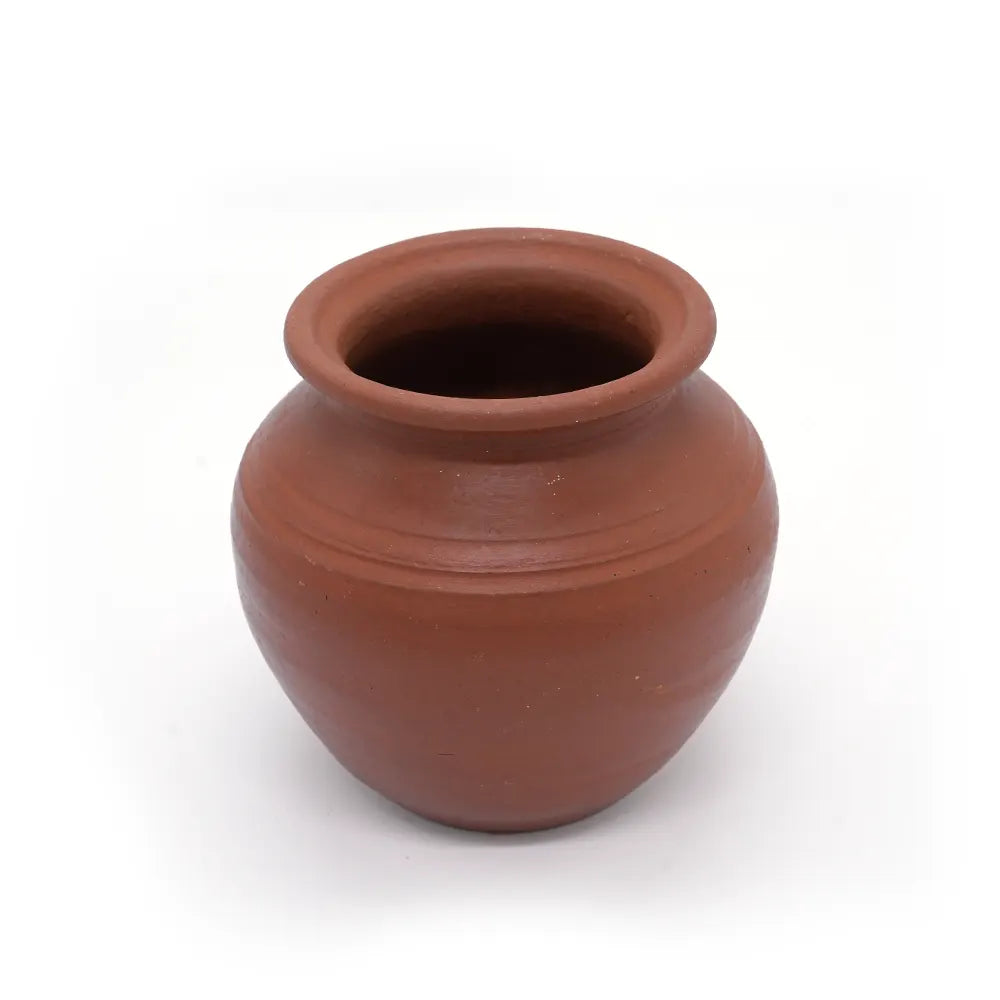 Red Curd Clay Pot With Lid