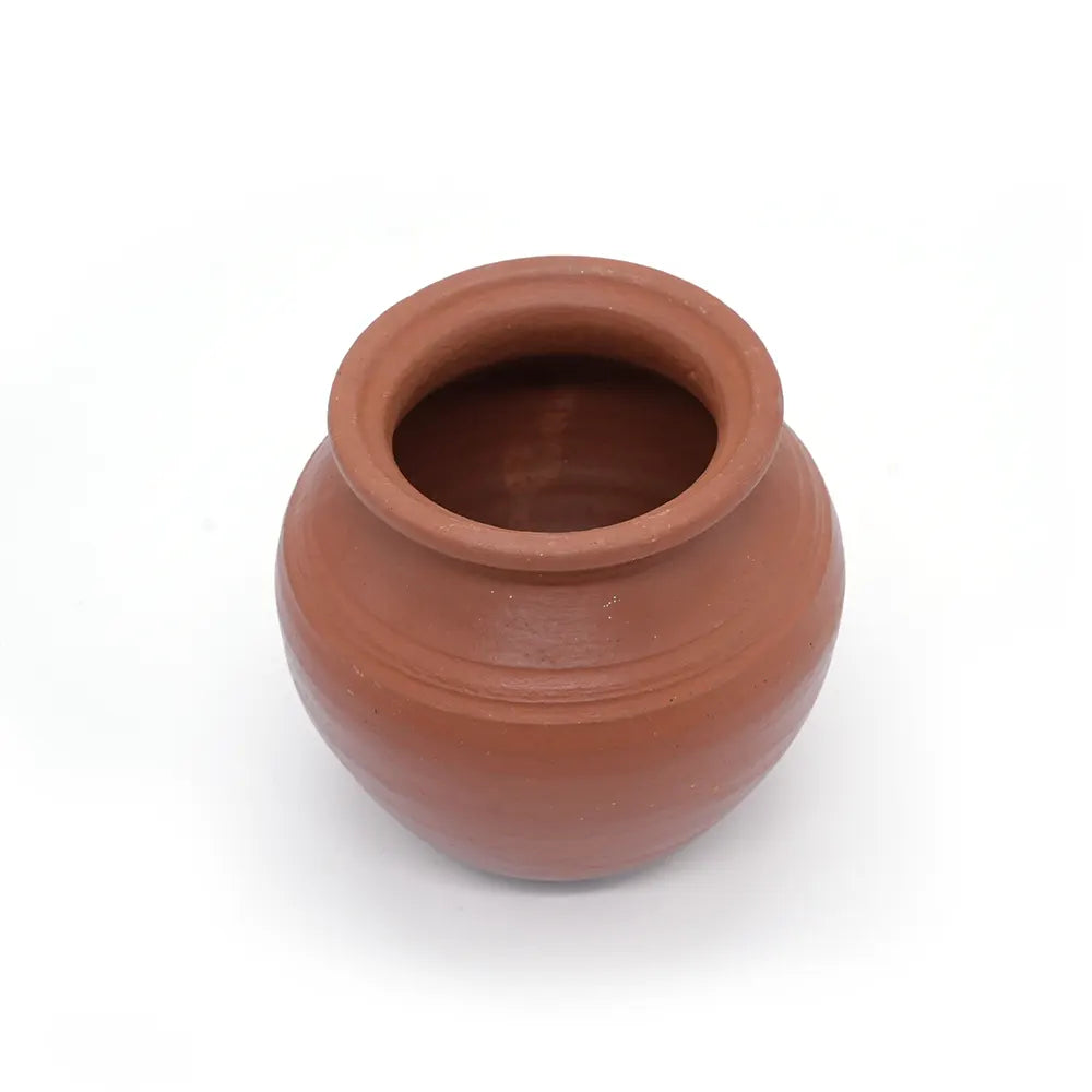 Red Curd Clay Pot With Lid