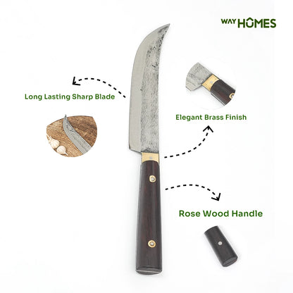 Rosewood handle Premium Alloy Steel Handmade Knife
