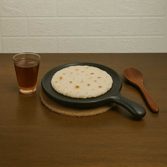 Black Roti Tawa Clay With Handle