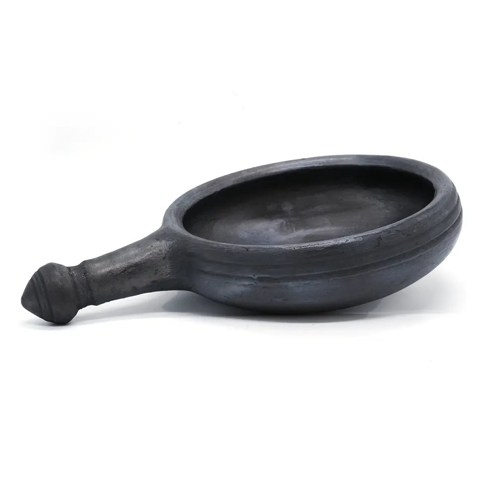 Black Curry Clay Pot With Handle