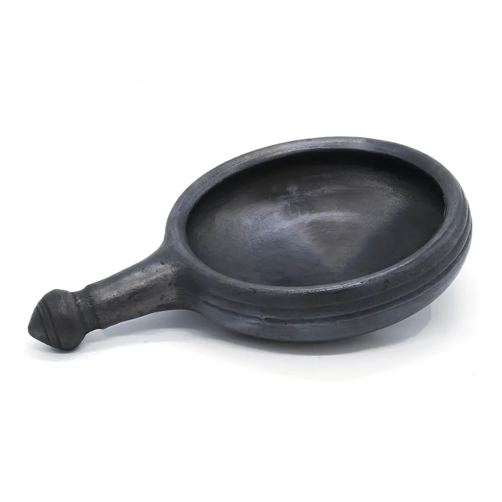 Black Curry Clay Pot With Handle