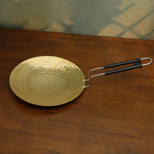 Brass Roti Tawa With Log Handle