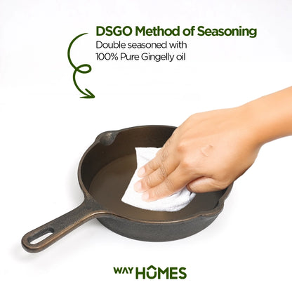 Castiron Skillet Long Handle Pre Seasoned