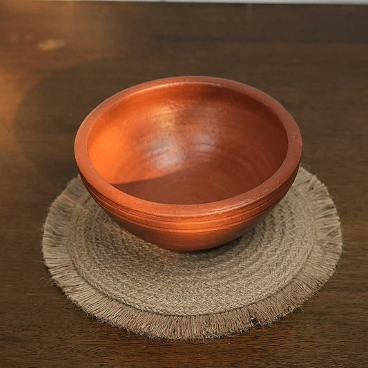 Clay Kanji Bowl Red