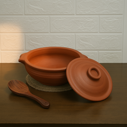 Curry Chatti Clay Urali Style With Lid