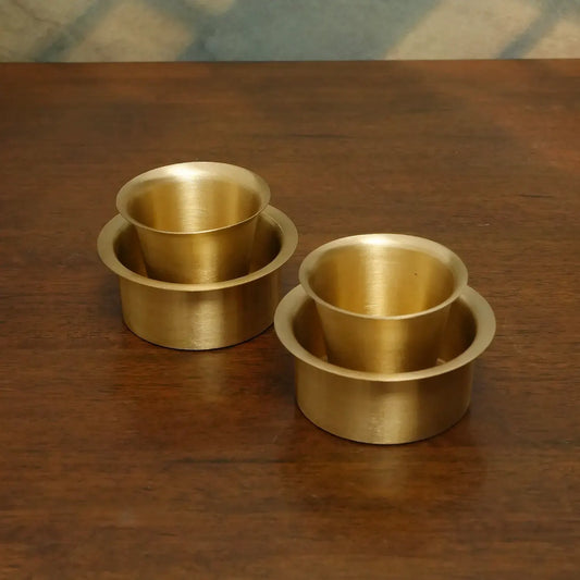 Pure Brass Filter Coffee Tumbler Dabara 1 set