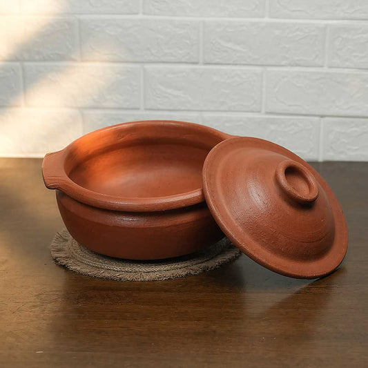 Fancy Clay Fish Curry Pot Double Handle