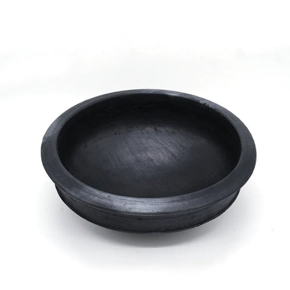 Fish Curry Chatti Black Clay With Lid & With Out Lid