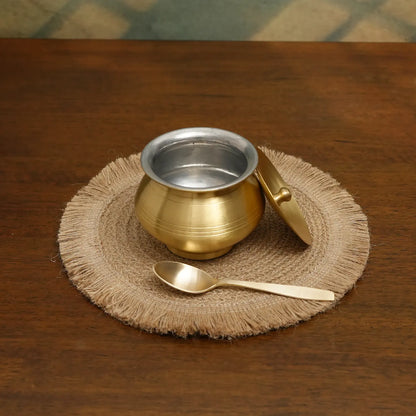 Ghee Pot Bronze with Inner Full Pure Tin