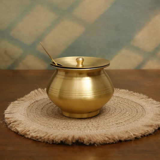 Ghee Pot Bronze with Inner Full Pure Tin