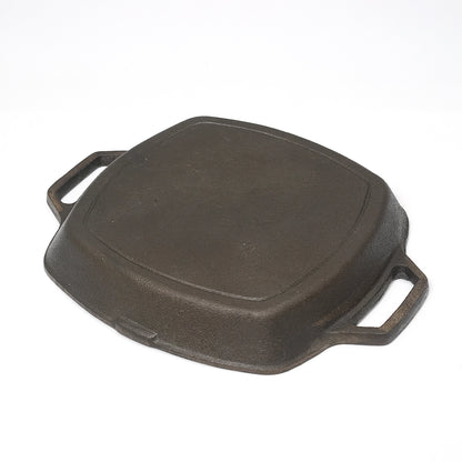 Pure Castiron Grill Pand Double Handle Pre Seasoned