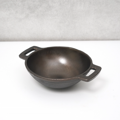 Pure Castiron Combo 2 Set - 11inch Dosa Tawa long handle + 8inch Kadai + FREE Urukku Knife