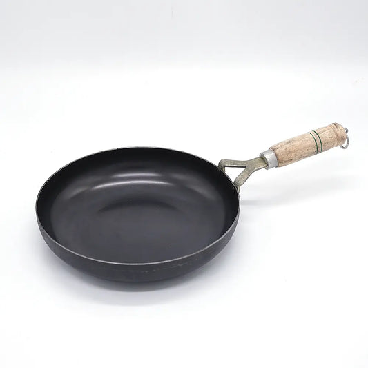 Pure Iron Fry Pan With Wooden Handle 10inch