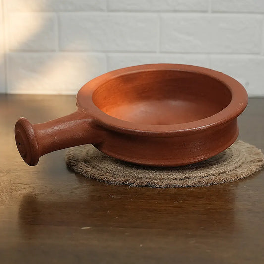 Red Clay Curry Chatti With Handle