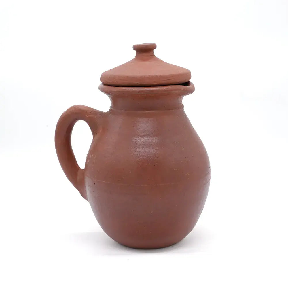 Red Clay Jug With Lid