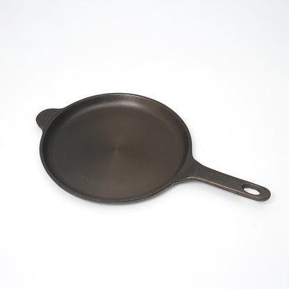 Castiron Shallow Fry Pan With Handle Pre Seasoned
