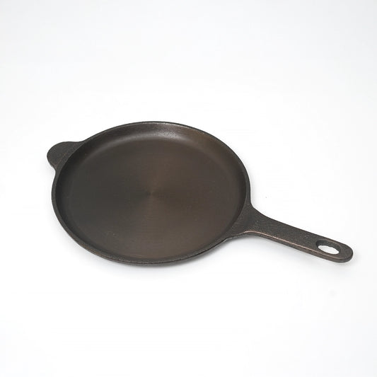 Castiron Shallow Fry Pan With Handle Pre Seasoned
