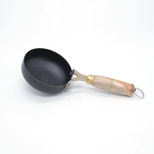 Tadka Pan Iron with Wooden Handle 5-Inch
